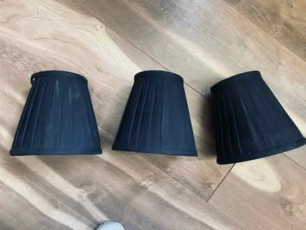Photo of free 3 x small black lampshades (EH6) #1