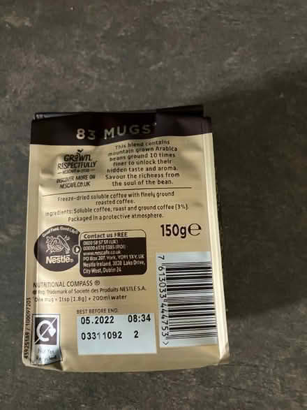 Photo of free Instant Coffee past best before date (Horsell GU21) #2