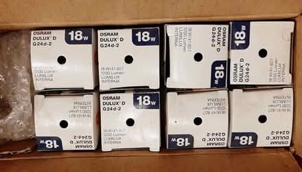 Photo of free 8 x Osram G24d-2bulbs. 18w/41-827 1200 Lumen. (New Mills SK22) #1
