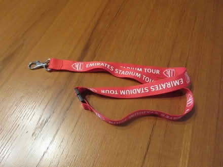 Photo of free Arsenal Emirates lanyard (Woodley RG5) #1