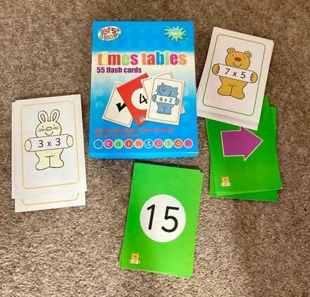 Photo of free Times tables flash cards (KT3 New Malden) #2