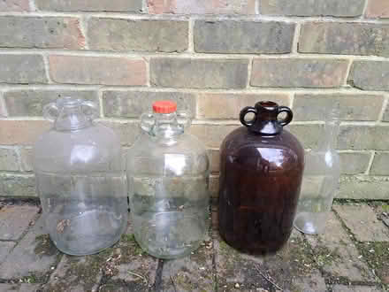 Photo of free Large glass bottles (Pulborough) #1