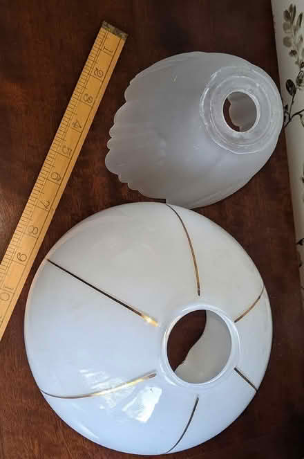 Photo of free 2 Glass lampshades (Ainsdale (PR8)) #3