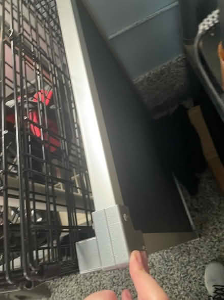 Photo of free Wire double door dog crate, floor (20882, Laytonsville) #2