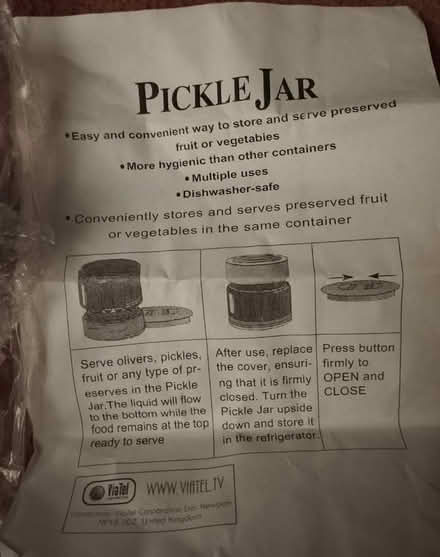 Photo of free Pickle Jar (Whitehall) #1