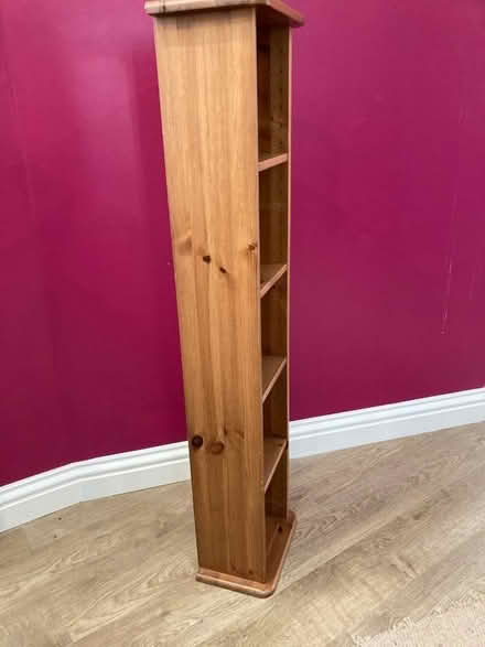 Photo of free Talk thin pine shelving unit eg DVD (Fareham PO16) #3