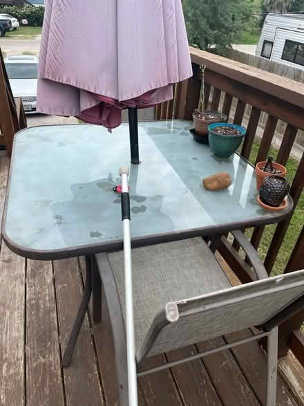 Photo of free Patio table only (Hitchcock) #1