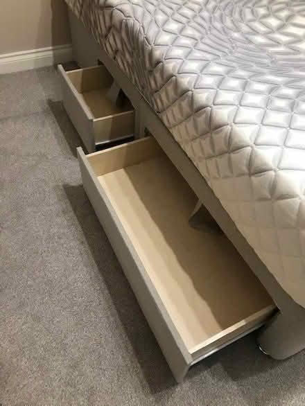 Photo of free King size divan bed with mattress (Greenstead CO4) #1