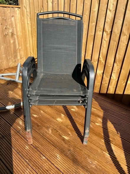 Photo of free 3 stacking garden chairs (Exwick Exeter EX4) #1