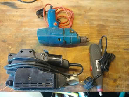 Photo of free various power tools - Drill, belt sander, "dremel" type rota (Presteigne LD8) #1