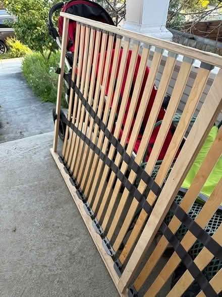 Photo of free Twin Slatted Bed Base (N Oakland (Bushrod)) #2