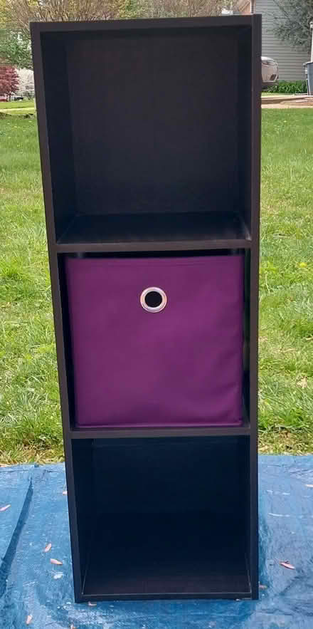 Photo of free dark brown cube storage unit (Warrenton) #1