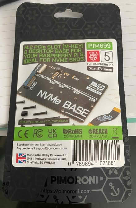 Photo of free NVMe base for Raspberry Pi 5 (Stoke Hill CV2) #1