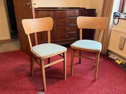 Photo of free Pair 1950's. 60's vintage kitchen chairs (West Oxfordshire OX29) #1
