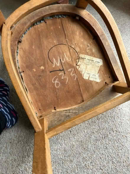 Photo of free Pair 1950's. 60's vintage kitchen chairs (West Oxfordshire OX29) #3