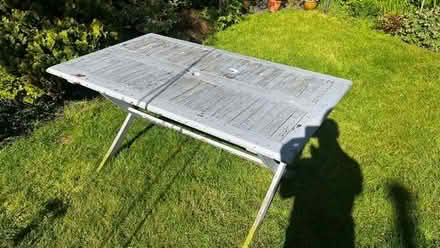 Photo of free 6 seater garden table x5 chairs (Shrewsbury) #1