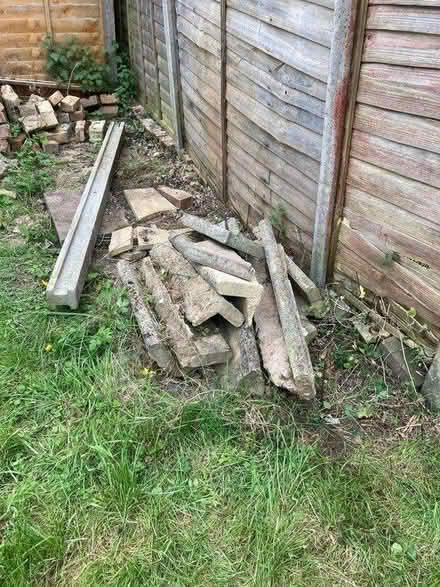 Photo of free Concrete fence post and hardcore (Oakridge - RG21) #1