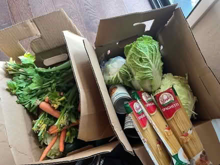 Photo of free Two boxes of vegetables & grocery (94022) #1