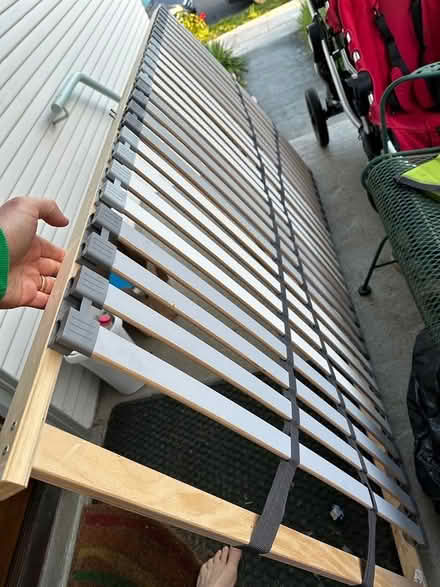 Photo of free Twin Slatted Bed Base (N Oakland (Bushrod)) #1