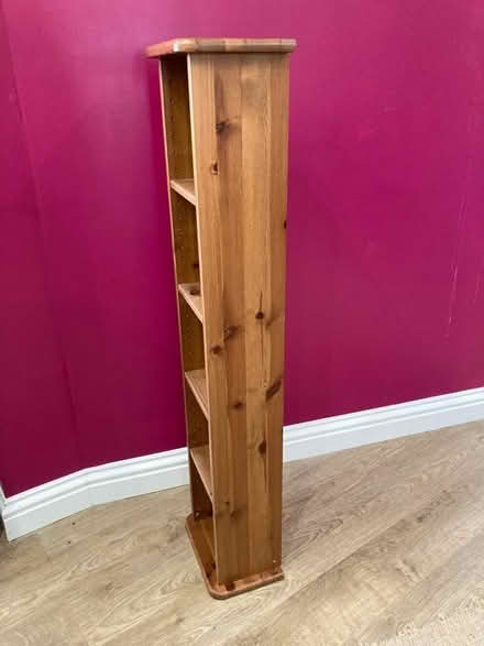 Photo of free Talk thin pine shelving unit eg DVD (Fareham PO16) #2
