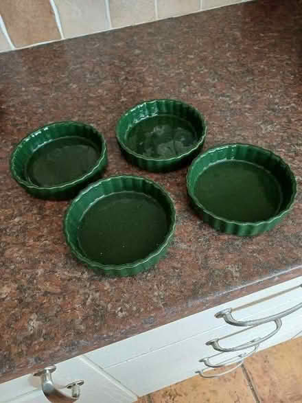 Photo of free 4 small ceramic green dishes (Marldon TQ3) #1