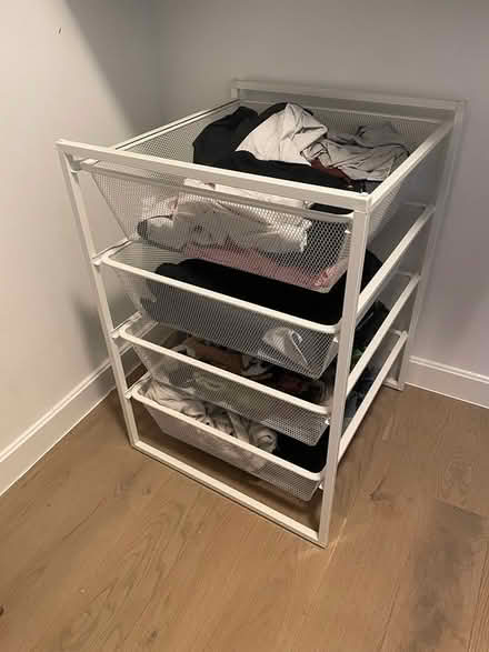 Photo of free 4 drawer wire storage unit (Murray Hill) #1