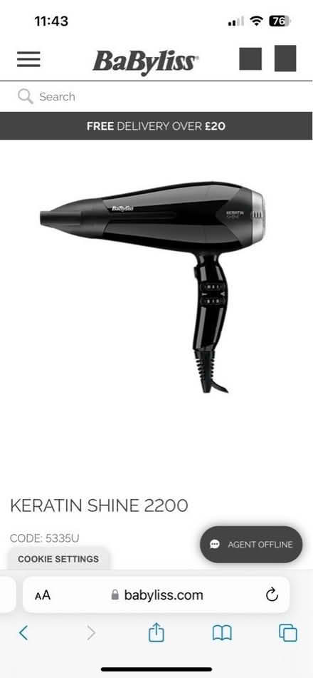 Photo of free BaByliss hairdryer (Attenborough NG9) #2