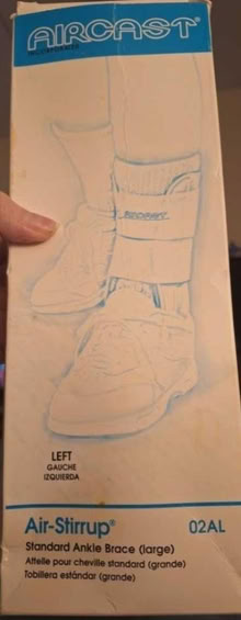 Photo of free Sz. L Left Aircast Ankle Brace (Stoughton/Brockton border) #1
