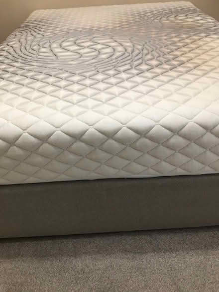 Photo of free King size divan bed with mattress (Greenstead CO4) #3