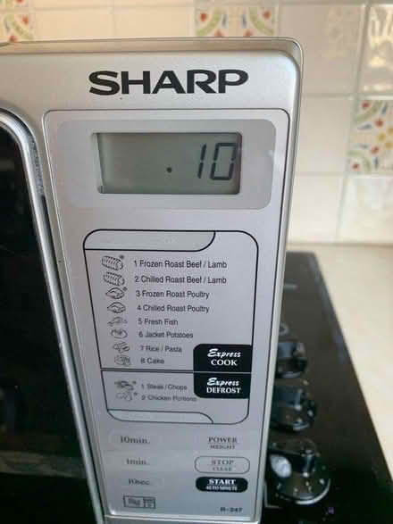 Photo of free Sharp Microwave (Sutton in Ashfield, NG17) #3