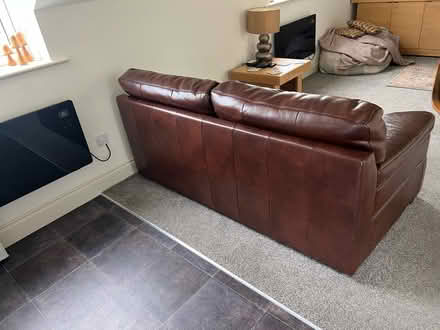 Photo of free 2 seater sofa leather style (BD20) #3