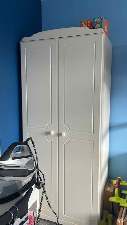 Photo of free 2 door white wardrobe (PR4) #1