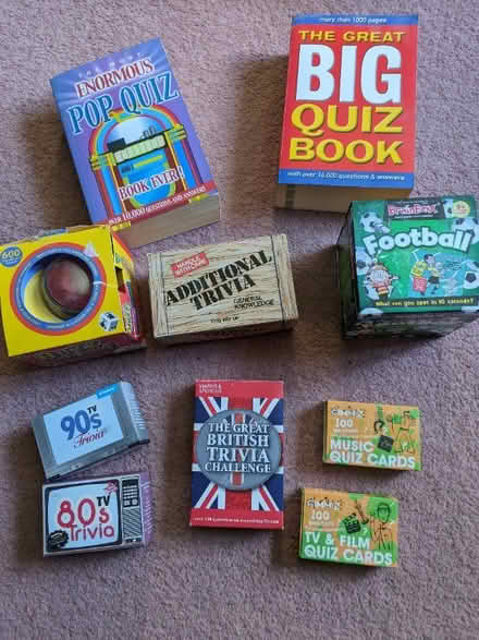 Photo of free Selection of trivia games and books (Woodmancote GL11) #1