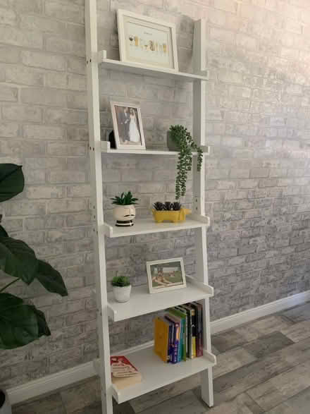 Photo of free White Wooden Ladder (Lords Wood ME5) #2