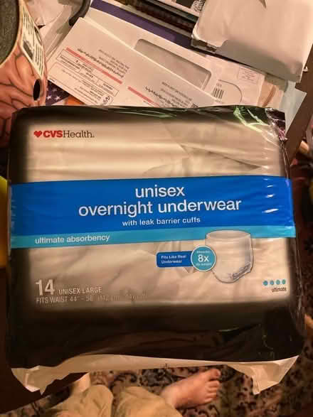 Photo of free Unisex large adult diapers (Garret park) #1