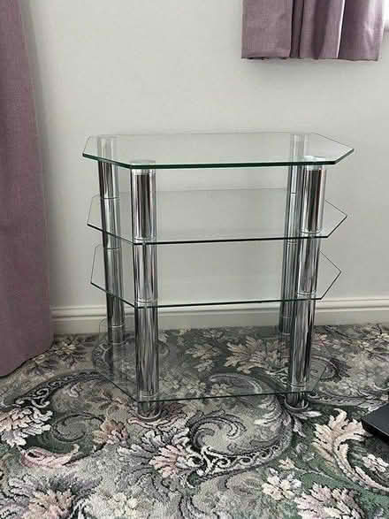 Photo of free Glass tv stand (Musbury) #1