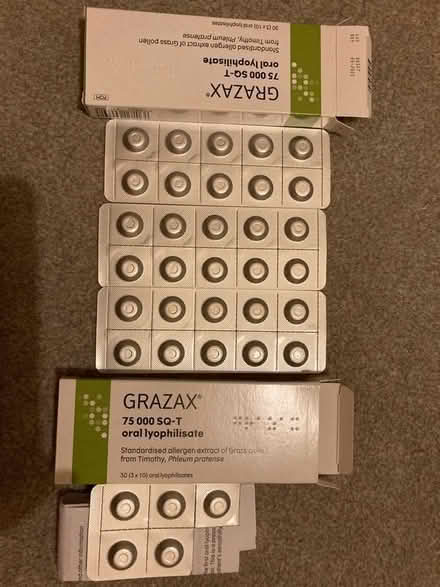 Photo of free Grass pollen immunotherapy tablets (Coley RG1) #2