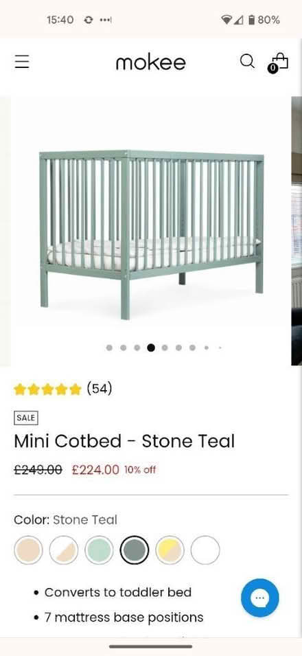 Photo of free Baby cot and washable mattress (Stalybridge, SK15) #1