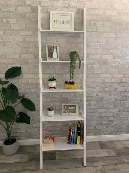 Photo of free White Wooden Ladder (Lords Wood ME5) #1