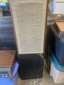 Photo of free vintage stereo receiver, deck, turn tables and speakers #2