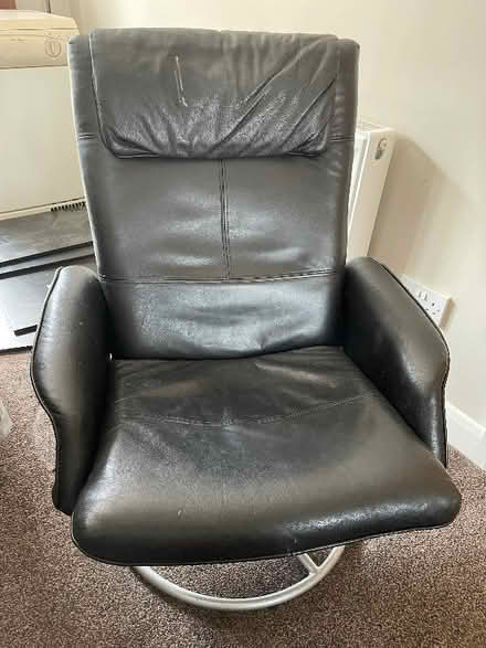 Photo of free Reclining leather swivel chair (Newbold S41) #1