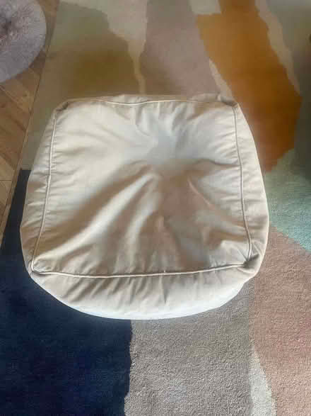 Photo of free Large square pouffe/footstool (Barford NR9) #3