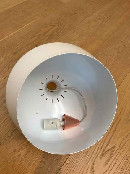 Photo of free Metal lampshade and fitting (Herne Hill) #3