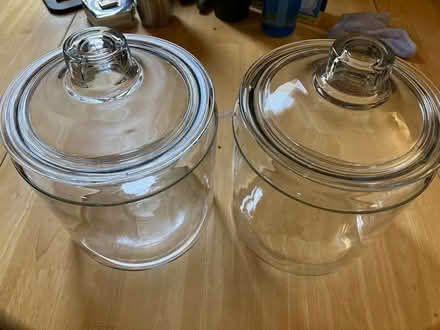 Photo of free 2 glass canisters (East Arlington) #1
