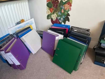 Photo of free A4 files- mostly lever arch (Itchenor PO20) #1