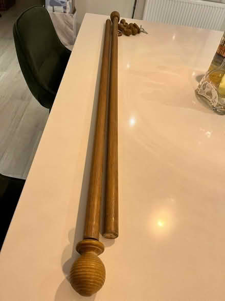 Photo of free Wooden curtain pole - 2.4m (Chatham ME5) #1
