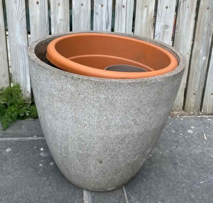 Photo of free Granite effect stone outside plant pot (Hampton Hill TW12) #1
