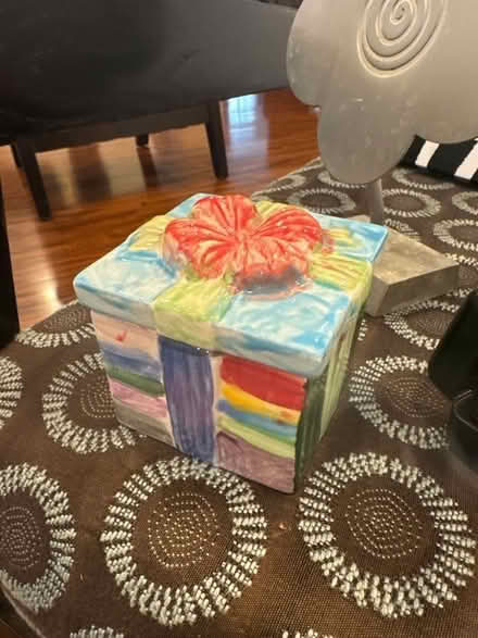 Photo of free Small ceramic painted box (Teaneck) #1