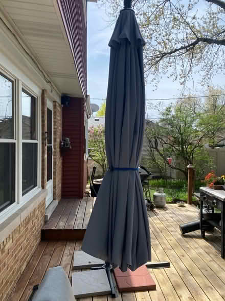 Photo of free Large patio umbrella (Dempster and Edens) #1