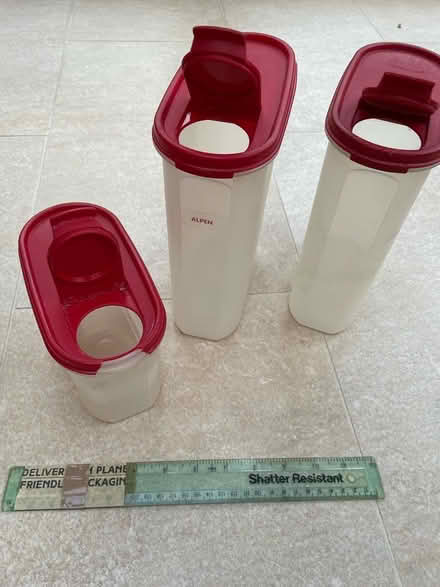 Photo of free 3 Tupperware food containers (Steyning BN44) #1